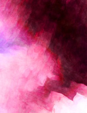 Soyut suluboya sanat eserleri. Fırça boyalı dijital resim. Renkli yaratıcı suluboya çizimi.