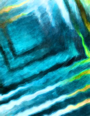 Soyut suluboya sanat eserleri. Fırça boyalı dijital resim. Renkli yaratıcı suluboya çizimi.