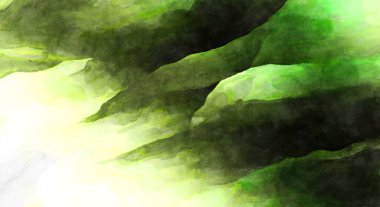 Soyut suluboya sanat eserleri. Fırça boyalı dijital resim. Renkli yaratıcı suluboya çizimi.