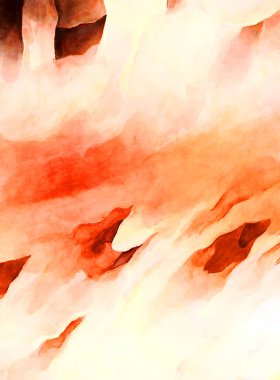 Soyut suluboya sanat eserleri. Fırça boyalı dijital resim. Renkli yaratıcı suluboya çizimi.