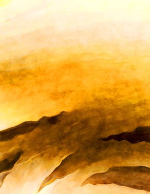 Soyut suluboya sanat eserleri. Fırça boyalı dijital resim. Renkli yaratıcı suluboya çizimi.