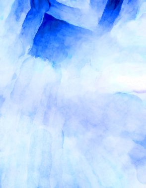 Soyut suluboya sanat eserleri. Fırça boyalı dijital resim. Renkli yaratıcı suluboya çizimi.