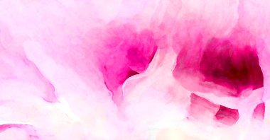 Soyut suluboya sanat eserleri. Fırça boyalı dijital resim. Renkli yaratıcı suluboya çizimi.