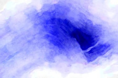 Soyut suluboya sanat eserleri. Fırça boyalı dijital resim. Renkli yaratıcı suluboya çizimi.