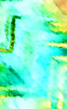 Soyut suluboya sanat eserleri. Fırça boyalı dijital resim. Renkli yaratıcı suluboya çizimi.