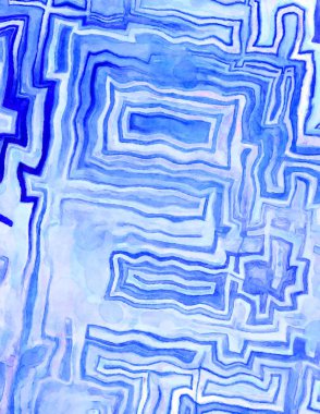 Soyut suluboya sanat eserleri. Fırça boyalı dijital resim. Renkli yaratıcı suluboya çizimi.