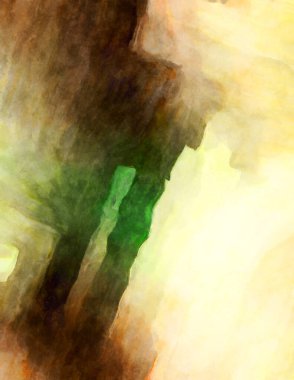 Soyut suluboya sanat eserleri. Fırça boyalı dijital resim. Renkli yaratıcı suluboya çizimi.