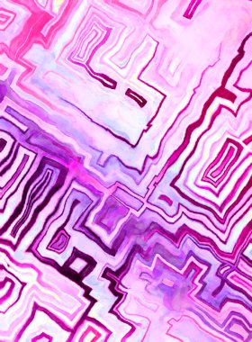 Soyut suluboya sanat eserleri. Fırça boyalı dijital resim. Renkli yaratıcı suluboya çizimi.