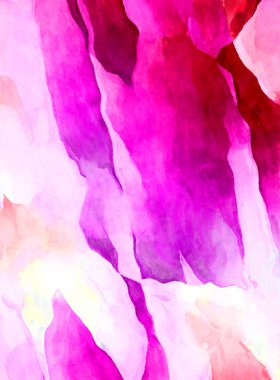 Soyut suluboya sanat eserleri. Fırça boyalı dijital resim. Renkli yaratıcı suluboya çizimi.