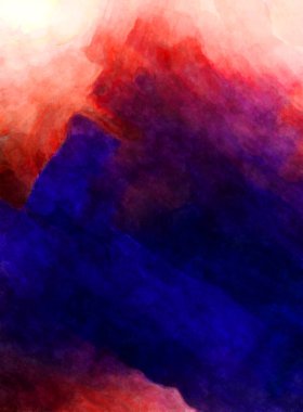 Soyut suluboya sanat eserleri. Fırça boyalı dijital resim. Renkli yaratıcı suluboya çizimi.