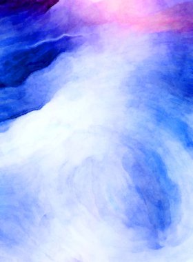 Soyut suluboya sanat eserleri. Fırça boyalı dijital resim. Renkli yaratıcı suluboya çizimi.