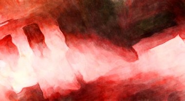 Soyut suluboya sanat eserleri. Fırça boyalı dijital resim. Renkli yaratıcı suluboya çizimi.