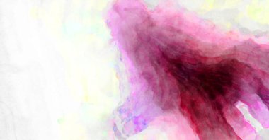 Soyut suluboya sanat eserleri. Fırça boyalı dijital resim. Renkli yaratıcı suluboya çizimi.