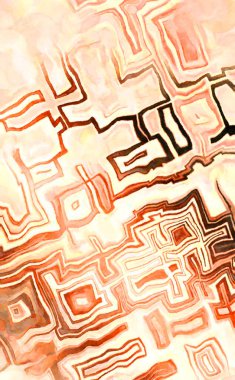 Soyut suluboya sanat eserleri. Fırça boyalı dijital resim. Renkli yaratıcı suluboya çizimi.