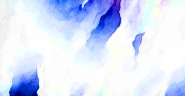 Soyut suluboya sanat eserleri. Fırça boyalı dijital resim. Renkli yaratıcı suluboya çizimi.