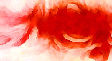 Soyut suluboya sanat eserleri. Fırça boyalı dijital resim. Renkli yaratıcı suluboya çizimi.