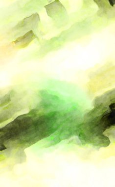 Soyut suluboya sanat eserleri. Fırça boyalı dijital resim. Renkli yaratıcı suluboya çizimi.