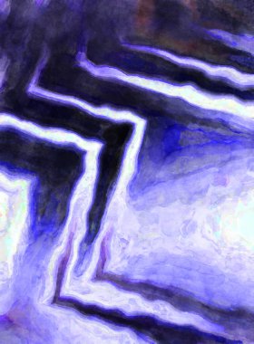 Soyut suluboya sanat eserleri. Fırça boyalı dijital resim. Renkli yaratıcı suluboya çizimi.