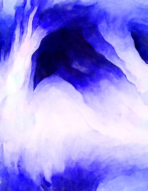 Soyut suluboya sanat eserleri. Fırça boyalı dijital resim. Renkli yaratıcı suluboya çizimi.