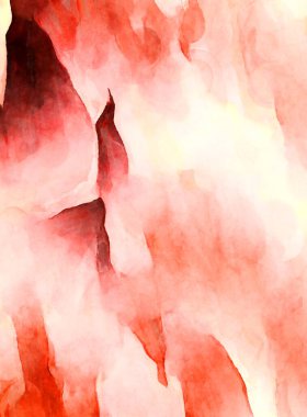 Soyut suluboya sanat eserleri. Fırça boyalı dijital resim. Renkli yaratıcı suluboya çizimi.