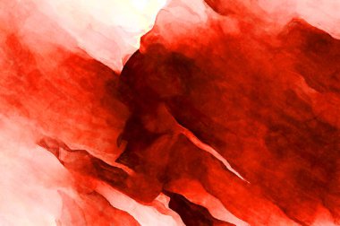 Soyut suluboya sanat eserleri. Fırça boyalı dijital resim. Renkli yaratıcı suluboya çizimi.