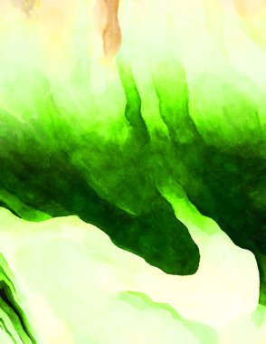 Soyut suluboya sanat eserleri. Fırça boyalı dijital resim. Renkli yaratıcı suluboya çizimi.