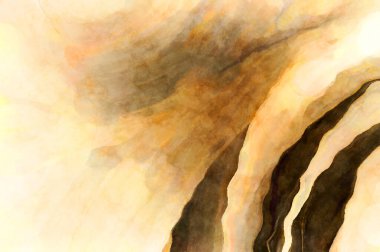 Soyut suluboya sanat eserleri. Fırça boyalı dijital resim. Renkli yaratıcı suluboya çizimi.