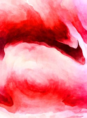 Soyut suluboya sanat eserleri. Fırça boyalı dijital resim. Renkli yaratıcı suluboya çizimi.