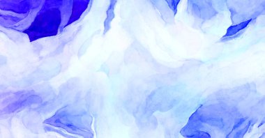 Soyut suluboya sanat eserleri. Fırça boyalı dijital resim. Renkli yaratıcı suluboya çizimi.