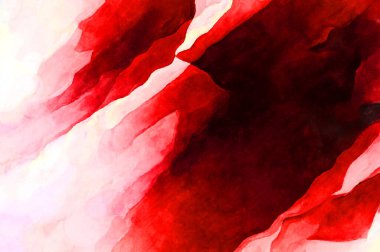 Soyut suluboya sanat eserleri. Fırça boyalı dijital resim. Renkli yaratıcı suluboya çizimi.