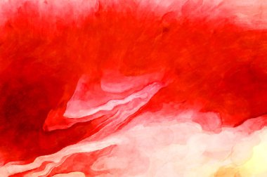 Soyut suluboya sanat eserleri. Fırça boyalı dijital resim. Renkli yaratıcı suluboya çizimi.