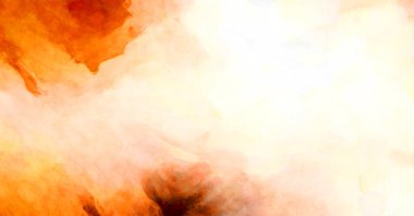 Soyut suluboya sanat eserleri. Fırça boyalı dijital resim. Renkli yaratıcı suluboya çizimi.