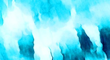 Soyut suluboya sanat eserleri. Fırça boyalı dijital resim. Renkli yaratıcı suluboya çizimi.