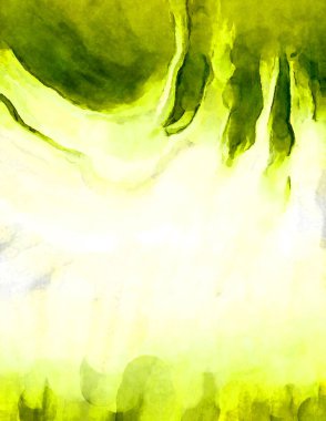 Soyut suluboya sanat eserleri. Fırça boyalı dijital resim. Renkli yaratıcı suluboya çizimi.