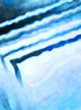 Soyut suluboya sanat eserleri. Fırça boyalı dijital resim. Renkli yaratıcı suluboya çizimi.