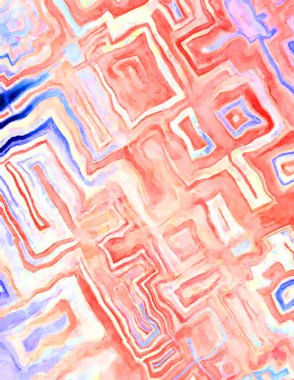 Soyut suluboya sanat eserleri. Fırça boyalı dijital resim. Renkli yaratıcı suluboya çizimi.