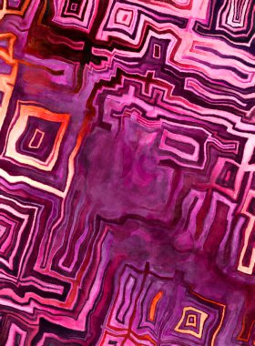 Soyut suluboya sanat eserleri. Fırça boyalı dijital resim. Renkli yaratıcı suluboya çizimi.