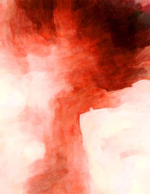 Soyut suluboya sanat eserleri. Fırça boyalı dijital resim. Renkli yaratıcı suluboya çizimi.