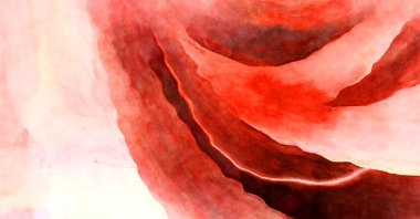 Soyut suluboya sanat eserleri. Fırça boyalı dijital resim. Renkli yaratıcı suluboya çizimi.