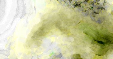 Soyut suluboya sanat eserleri. Fırça boyalı dijital resim. Renkli yaratıcı suluboya çizimi.