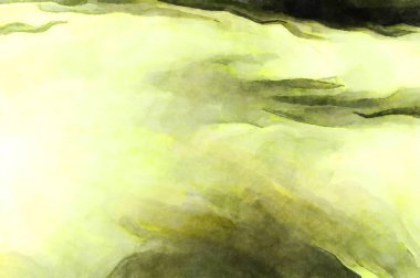 Soyut suluboya sanat eserleri. Fırça boyalı dijital resim. Renkli yaratıcı suluboya çizimi.