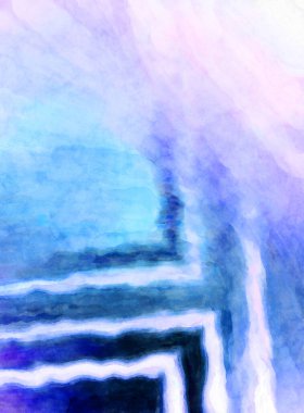 Soyut suluboya sanat eserleri. Fırça boyalı dijital resim. Renkli yaratıcı suluboya çizimi.