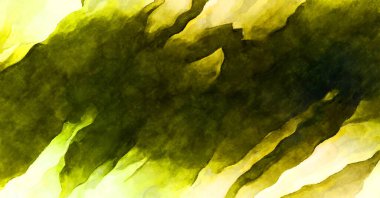 Soyut suluboya sanat eserleri. Fırça boyalı dijital resim. Renkli yaratıcı suluboya çizimi.