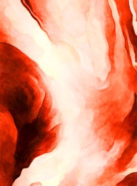 Soyut suluboya sanat eserleri. Fırça boyalı dijital resim. Renkli yaratıcı suluboya çizimi.