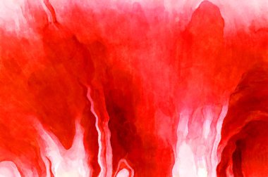 Soyut suluboya sanat eserleri. Fırça boyalı dijital resim. Renkli yaratıcı suluboya çizimi.