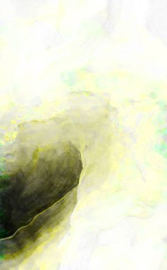 Soyut suluboya sanat eserleri. Fırça boyalı dijital resim. Renkli yaratıcı suluboya çizimi.