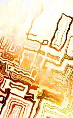 Soyut suluboya sanat eserleri. Fırça boyalı dijital resim. Renkli yaratıcı suluboya çizimi.