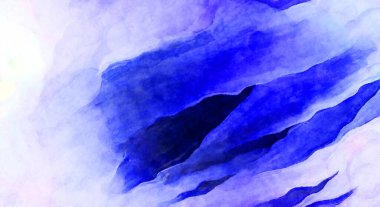 Soyut suluboya sanat eserleri. Fırça boyalı dijital resim. Renkli yaratıcı suluboya çizimi.