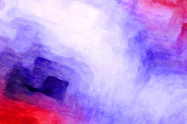 Soyut suluboya sanat eserleri. Fırça boyalı dijital resim. Renkli yaratıcı suluboya çizimi.