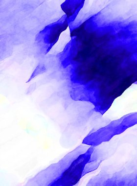 Soyut suluboya sanat eserleri. Fırça boyalı dijital resim. Renkli yaratıcı suluboya çizimi.